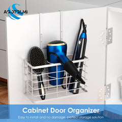 Agotglmi dryer holder for cabinet door keeps styling tools organized