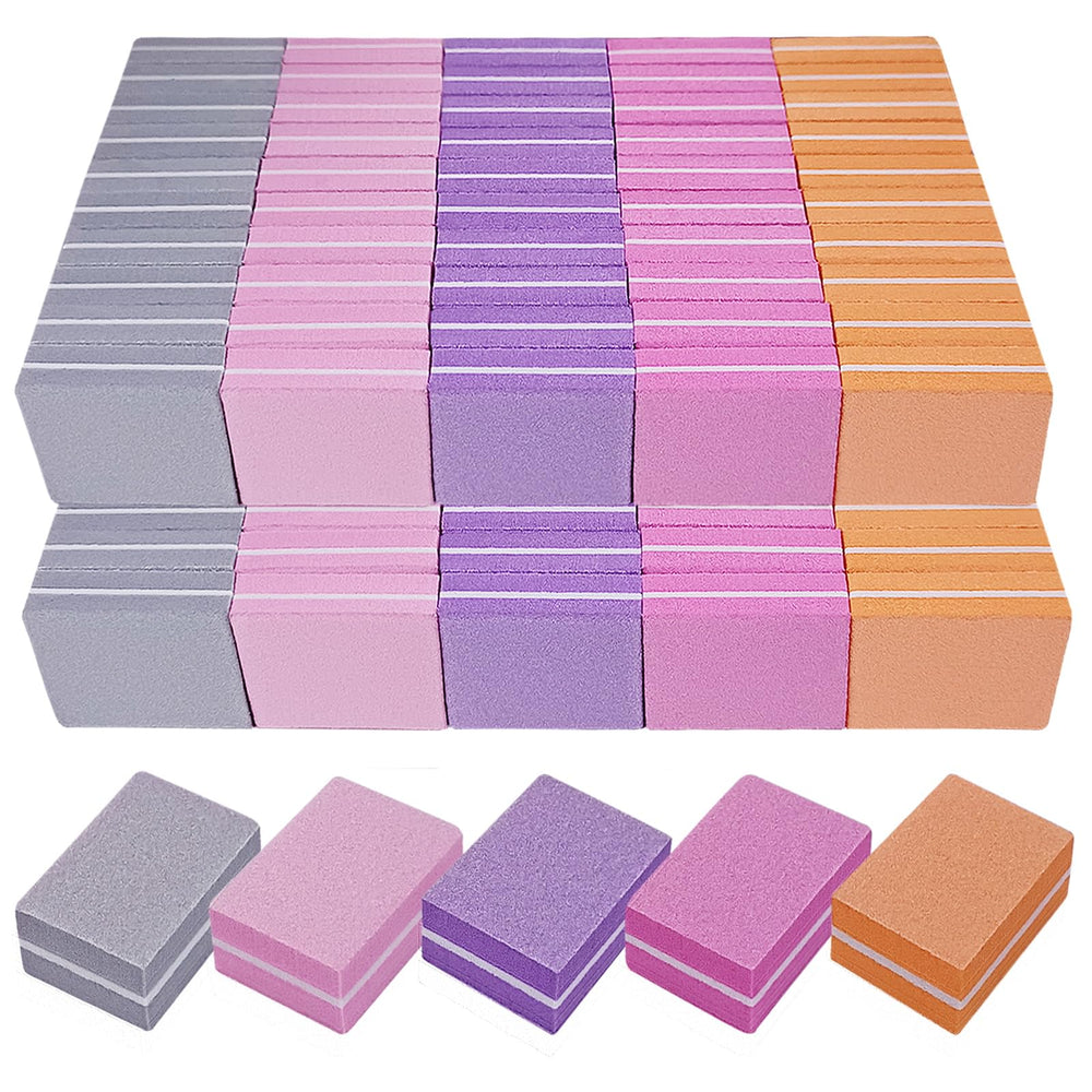 AhaTopia nail buffer block mini-compact for on-the-go touch-ups and quick buffing.