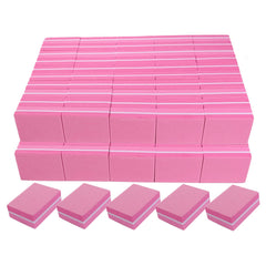 AhaTopia mini nail buffer blocks shown in a compact, portable setup for on‑the‑go prep.