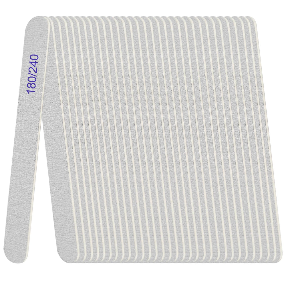 AhaTopia nail file double-sided 180/240 grit on wood for smooth shaping