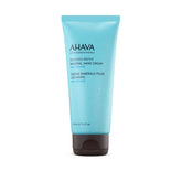 AHAVA Dead Sea Water Mineral Hand Cream Sea-Kissed jar demonstrates soothing, fast-absorbing hydration.