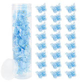 AHONEY butterfly hair clip in blue glitter inside a box for organized styling.