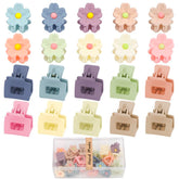 AHONEY mini flower hair clip close-up with durable matte finish