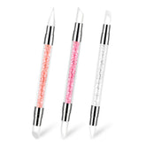 AHQiZFX nail art sculpture pen with dual-head tips for precision detailing.