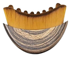 AHQQT lymphatic contour brush guides circular massage along facial contours for targeted drainage.