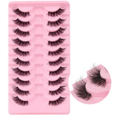 Ahrikiss Half Lashes natural look packaging showing lightweight, everyday wear.