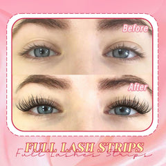 Ahrikiss lashes with soft thin band for natural, comfortable wear