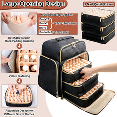 hands-on durability with 126-bottle capacity and secure bottom case