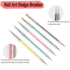 AIBEE 11mm liner brush for bold French tips