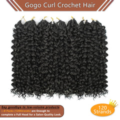 AIBEO GoGo Curl deep wave 14in showing natural volume