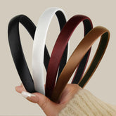 Diadema satinada AIBFRID para mujer en cuatro colores, controla el cabello sin apretar.