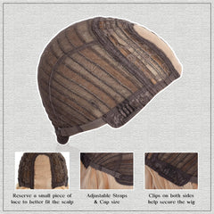 Aida ble heat-resistant synthetic hair wig for safe styling.