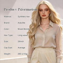 Aida ble middle-part wig style for versatile daily looks.