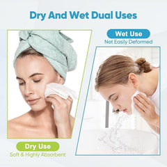 AIDEA toallas faciales, uso diario y alta absorción para desmaquillar.