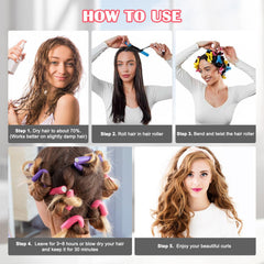 AIDUCHO sleep-in curlers offer comfortable overnight wear