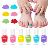 Esmalte Aieenjor para uñas infantiles, secado rápido, base de agua, ideal para juego.