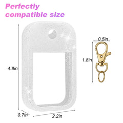AIERSA glitter case features a metal keychain for easy attachment