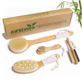 AIFEIVICO dry brushing body brush set for gentle full-body exfoliation