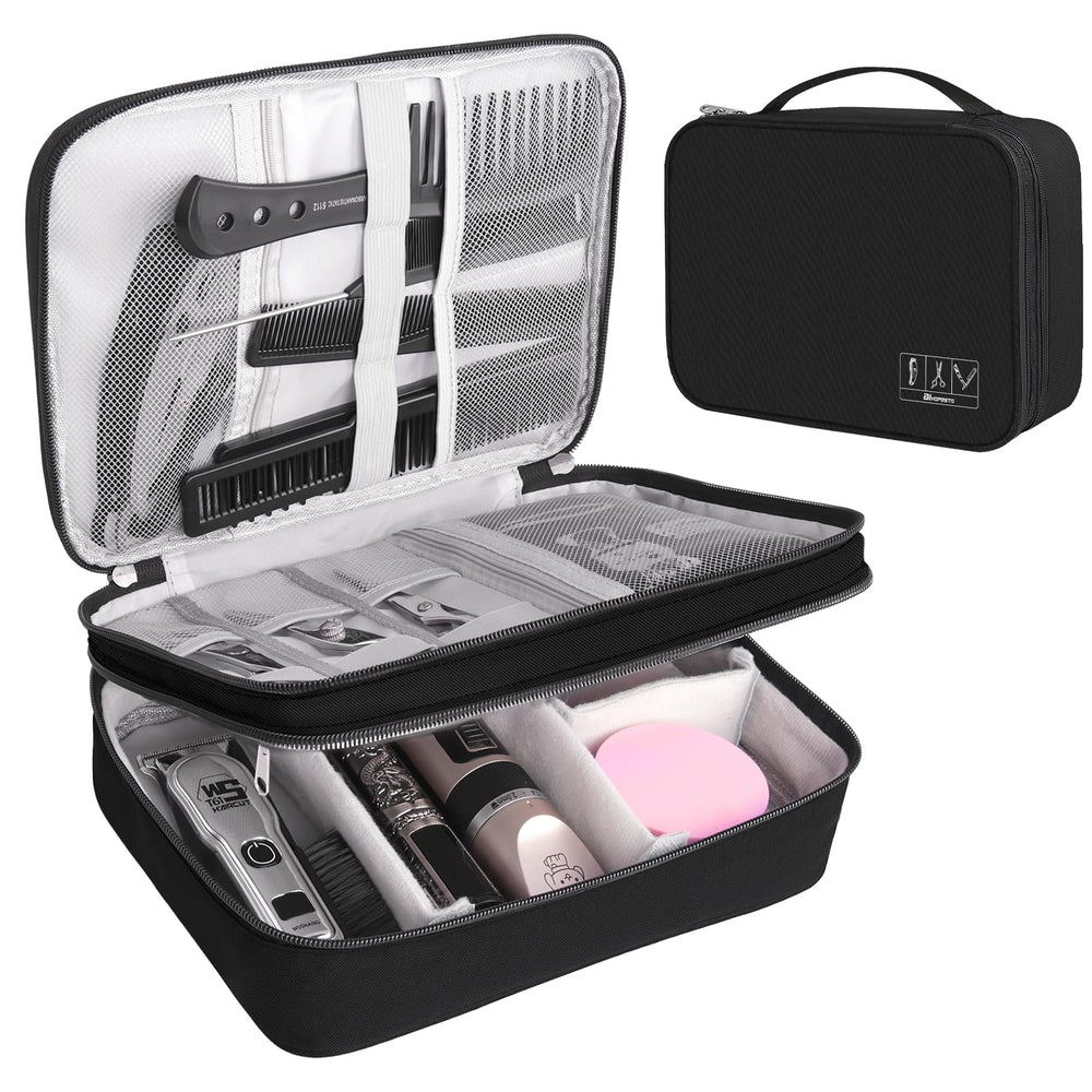 AIHOPESTO Barber Case main compartment keeps clippers organized and secure