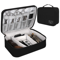 AIHOPESTO barber tools bag front view shows a sleek black organizer for pro use