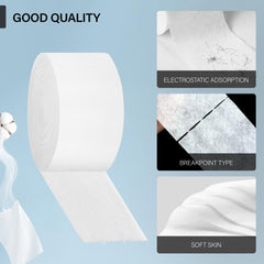 AIHOPESTO electrostatic adsorption strip traps hair for a tidy work area.