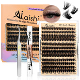 AILAISHI lash clusters kit collection for effortless, natural daytime glam.