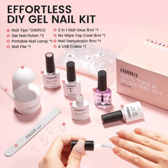 Esmalte jelly gel milky white AILLSA, tono neutro para look diario