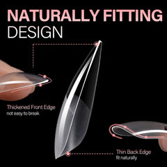AILLSA gel jelly nail tips durable and flexible for everyday use