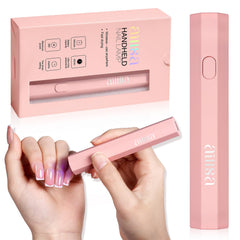 AILLSA handheld UV light concentrates for base coat curing, quick manicure results