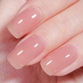 AILLSA nude pink gel polish in Misty Rose for versatile sheer-to-opaque color