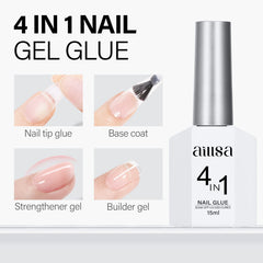 AILLSA gel UV/LED con pincel integrado para aplicación rápida
