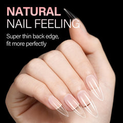 AILLSA press-on nails inner matte texture for breathable, secure wear