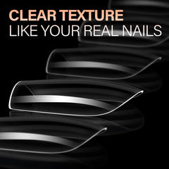 AILLSA thin back edge design promotes comfortable fit on natural nails.