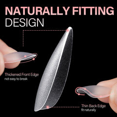 AILLSA tips uñas extensiones 15 tallas, encuentro perfecto para cada dedo.