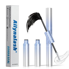 Ailynalash lash cluster glue bottle showing long-lasting, waterproof hold for all-day wear.