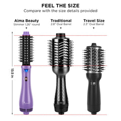 Aima Beauty Hot Air Brush ionic ceramic coating for smooth, healthy-looking hair