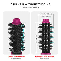 Aima Beauty Round brush design smooths hair while adding volume.