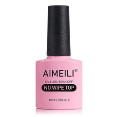 AIMEILI capa superior sin limpieza con acabado suave para uñas UV/LED.