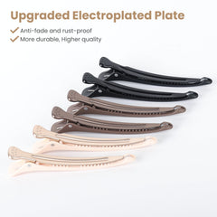 AIMIKE duck-billed clip in black with silicone band for anti-slip grip.