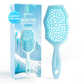 AIMIKE Glacier Detangling Brush with glacier-texture enables gentle detangling.