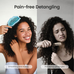 AIMIKE Glacier Detangling Brush vented-back speeds up drying for lighter styling.