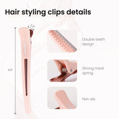 AIMIKE clip with tiny teeth and non-slip grip holds hair securely