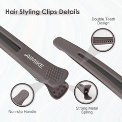 AIMIKE neutral-color professional clip blends with hair