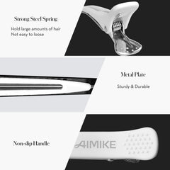 AIMIKE rust-resistant metal-base clip with spring for durable hold