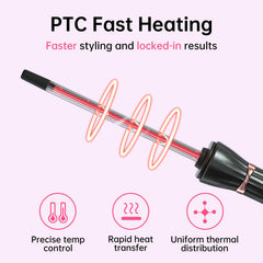 AIMSEE travel-ready dual voltage wand for worldwide styling.