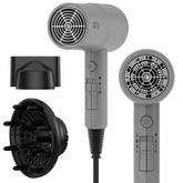 AINA hair dryer with diffuser attachment for even drying and curl definition