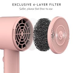 Side view of Aina dryer showing compact handle and ergonomic design