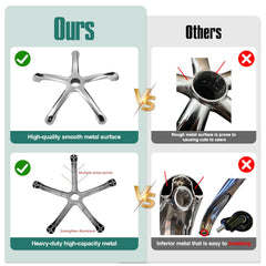 Ainilaily aluminum-base stool offers sturdy, safe support with a smooth surface.