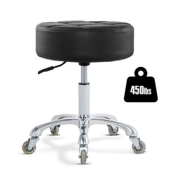 Ainilaily rolling stool with thick cushion provides long-lasting comfort during extended sessions.