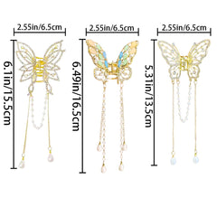 Ainvhh butterfly tassel detail clip adds decorative flair for casual or party looks